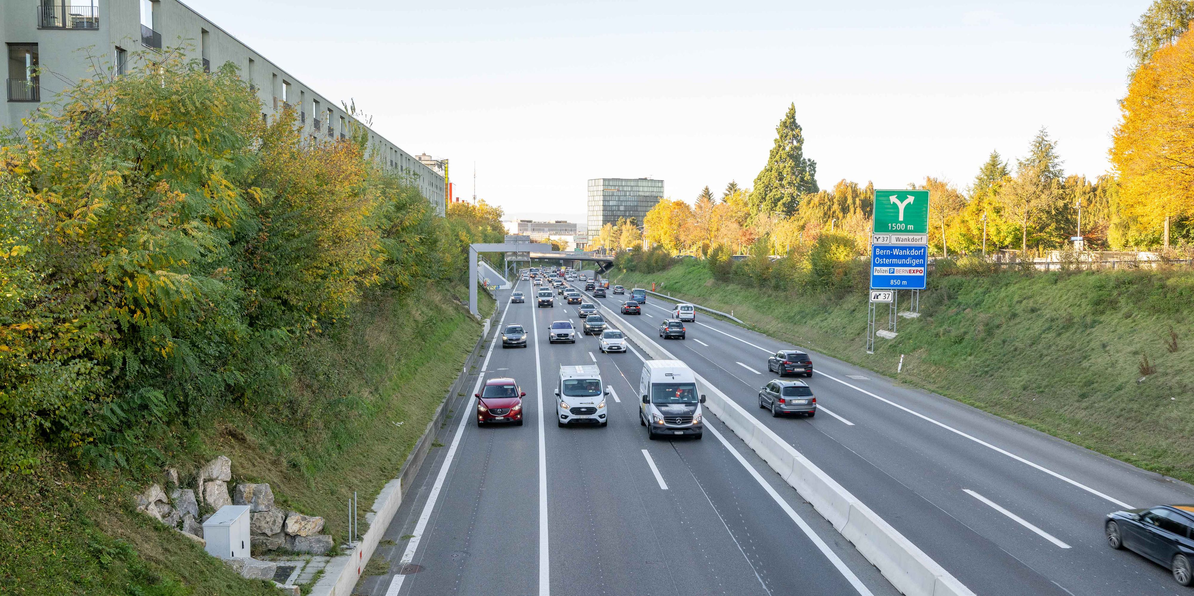 Pannenstreifen-Umnutzung Bern-Wankdorf - Muri (A6)