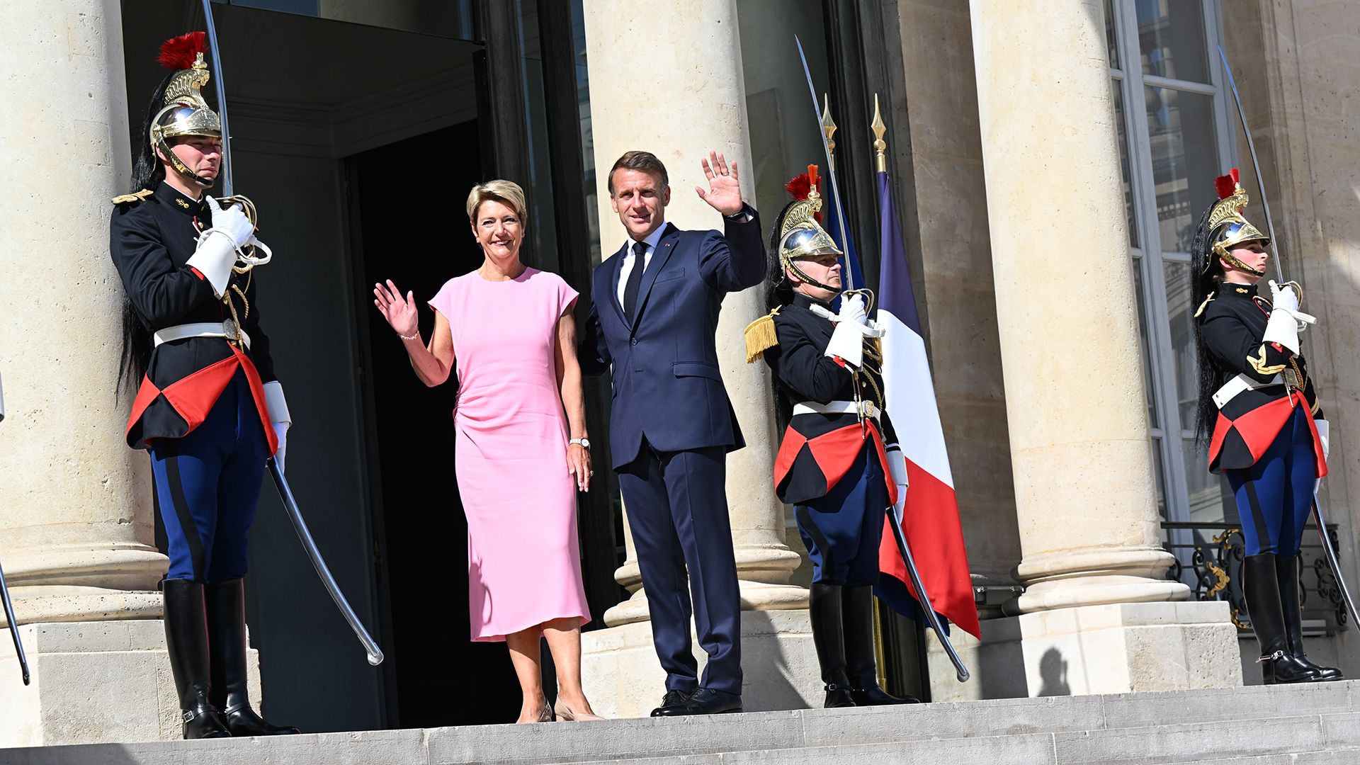 Die Bundespräsidentin Karin Keller-Sutter trifft Emmanuel Macron, Präsident von Frankreich