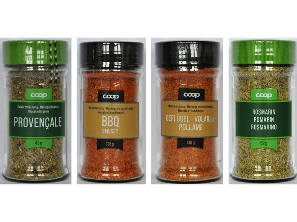 Gewürzmischung Provençale, Würzmischung BBQ smokey, Würzmischung Geflügel, Rosmarin