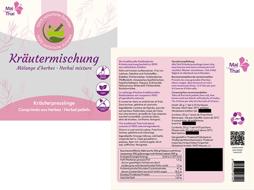MaiThai Kräuterpresslinge