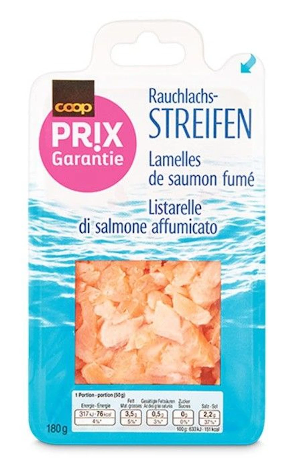 Lamelles de saumon fumé 180g
