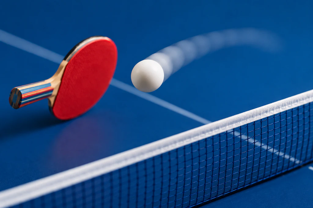 rotation à une balle de tennis de table