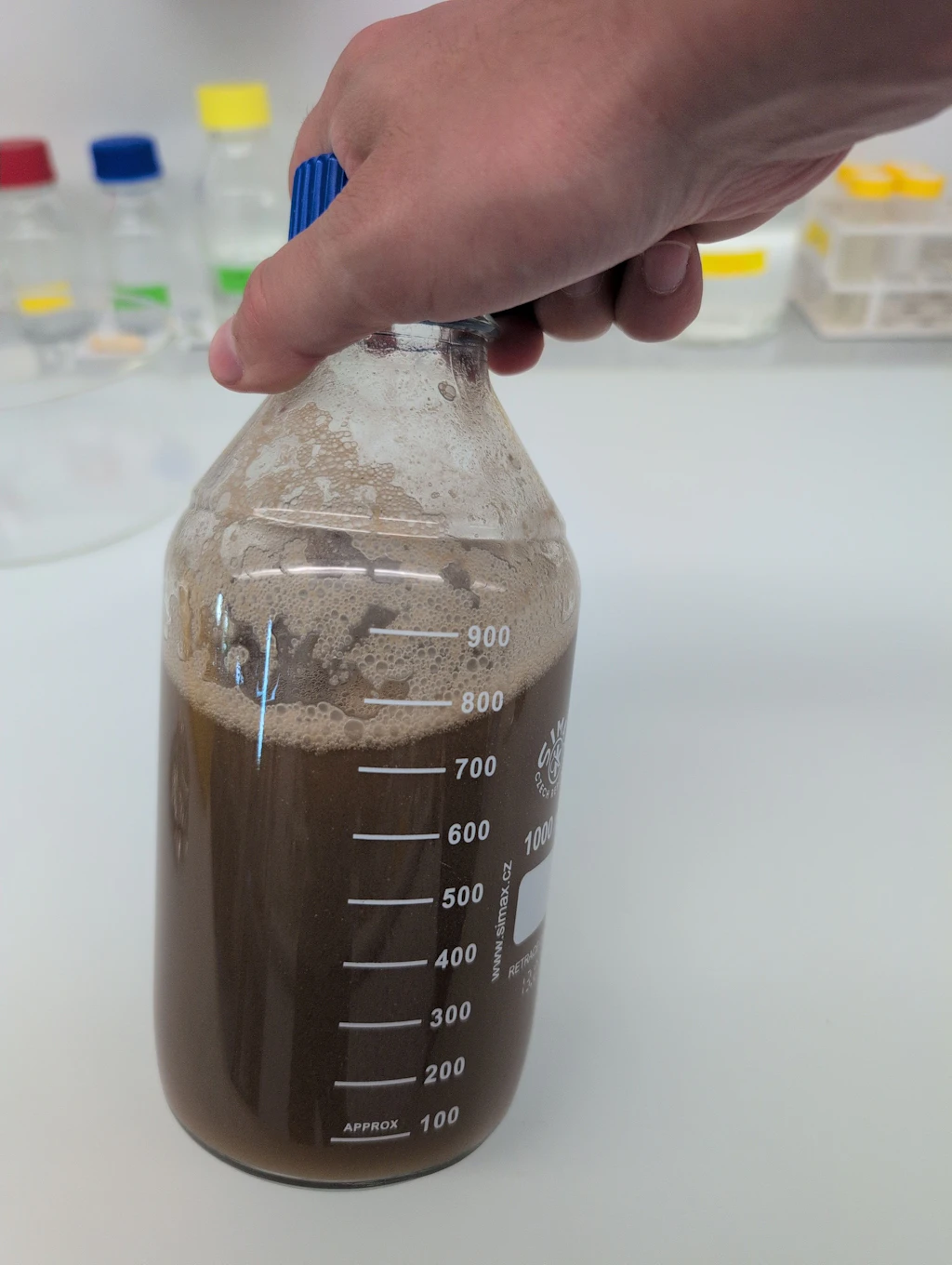 Mikroplastik Schlammprobe
