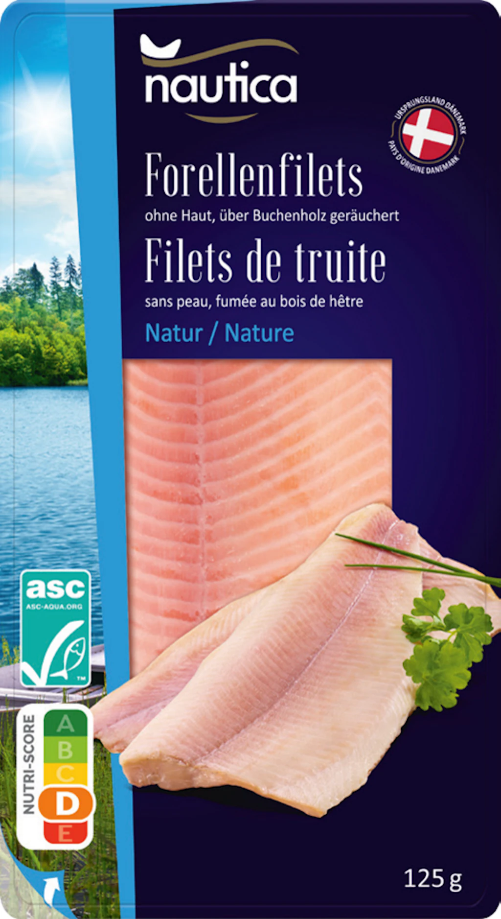 Forellenfilets geräuchert – Natur, Nautica