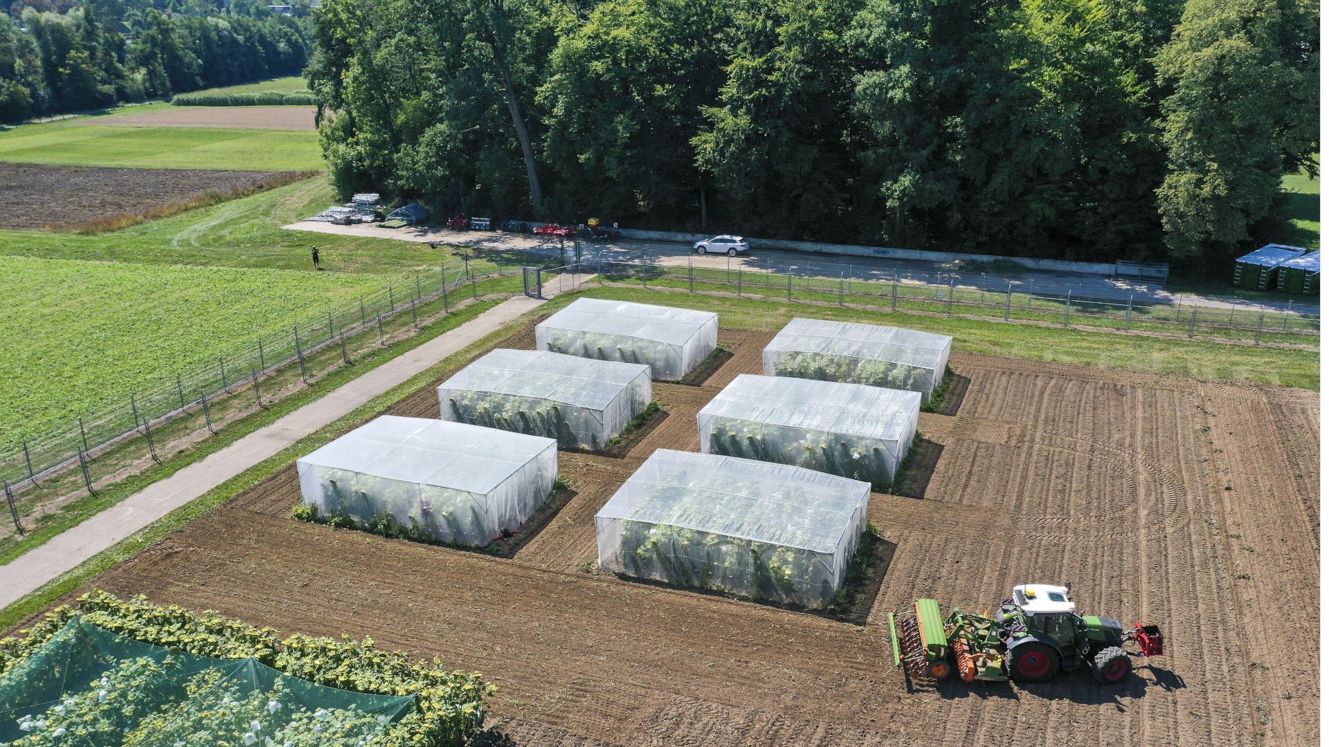 Drohnenaufnahme der Protected Site in Zürich-Reckenholz 