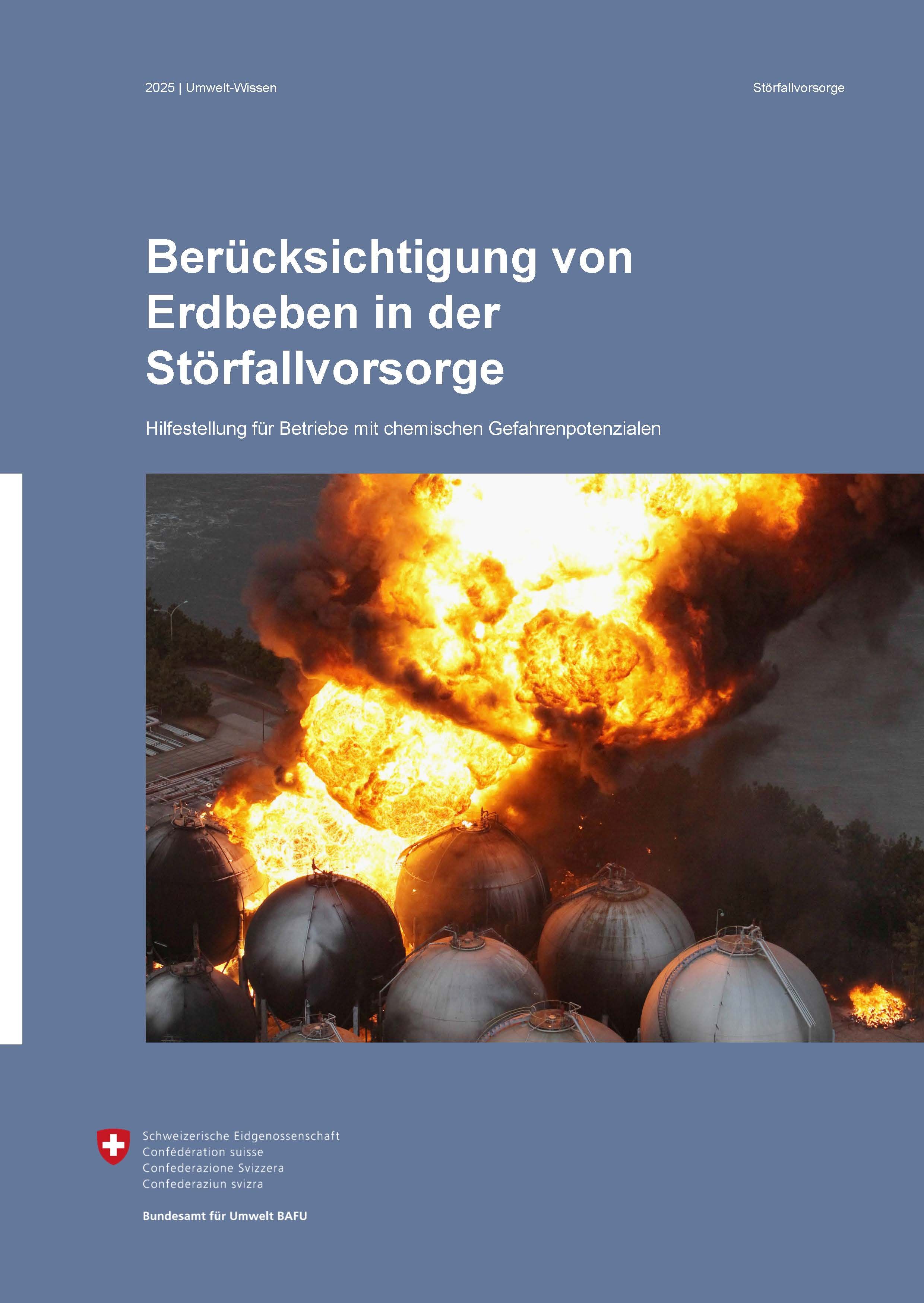 Cover Berücksichtigung von Erdbeben in der Störfallvorsorge