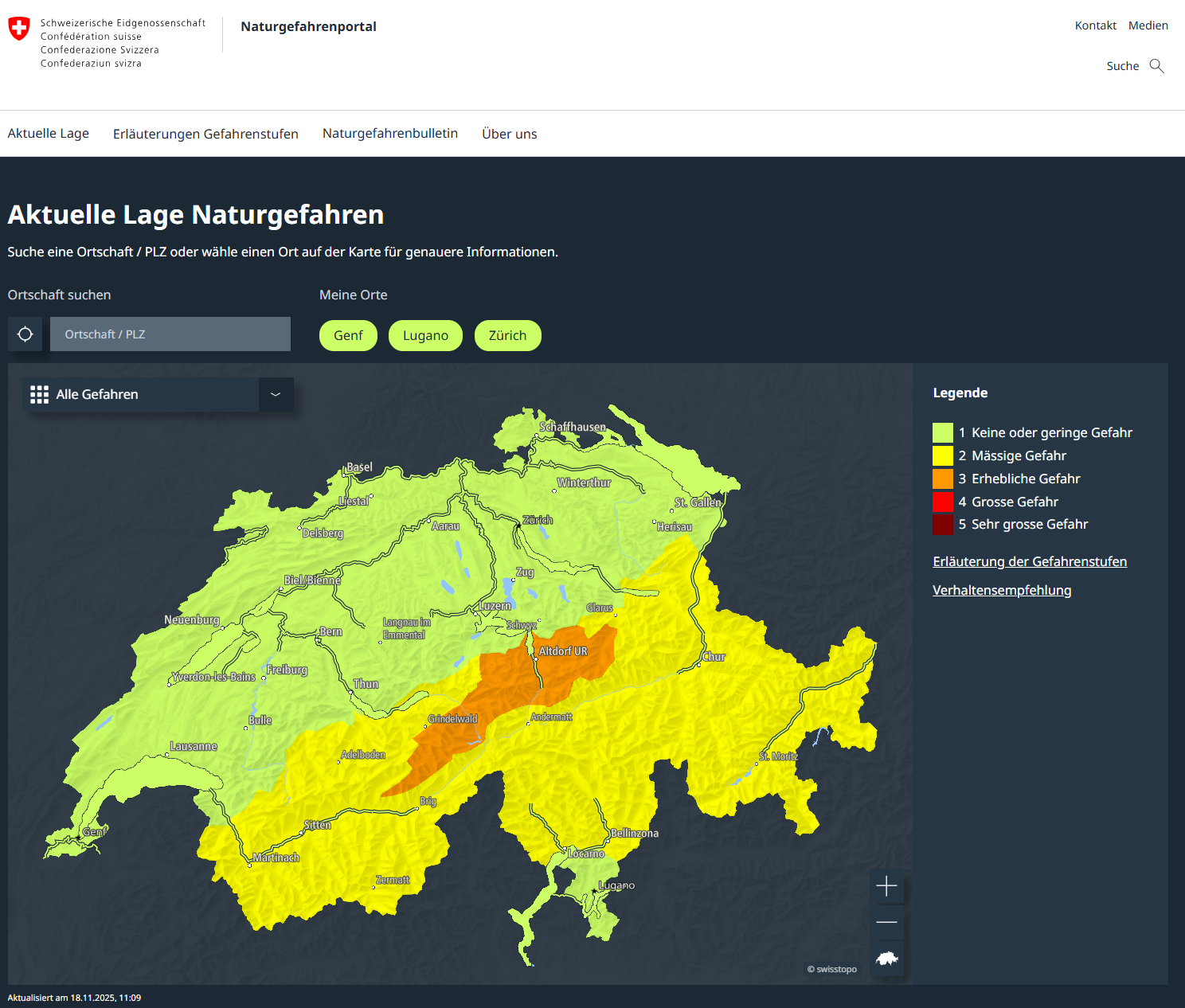 Relaunch www.naturgefahren.ch