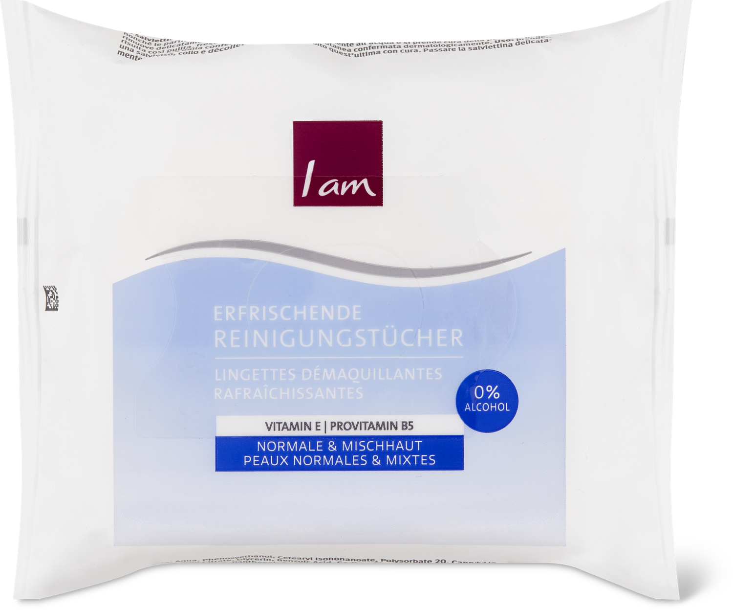 Reinigungstücher normale & Mischhaut, I AM