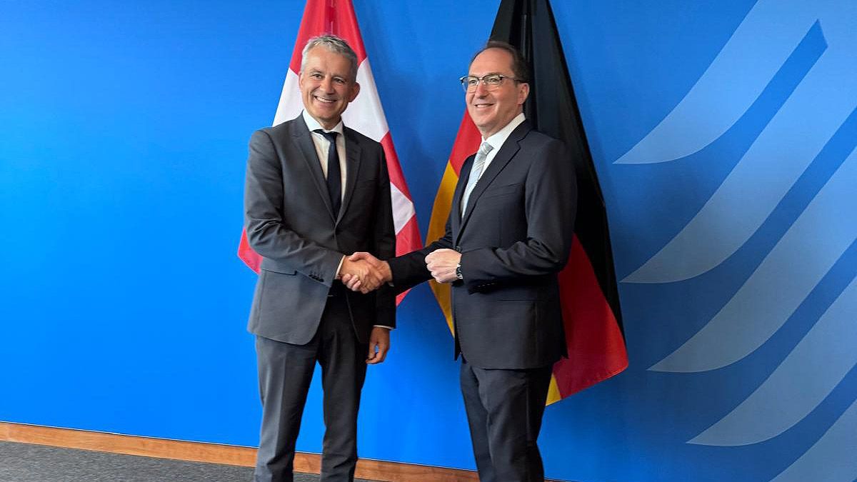 Bundesrat Beat Jans mit dem deutschen Innenminister Alexander Dobrindt