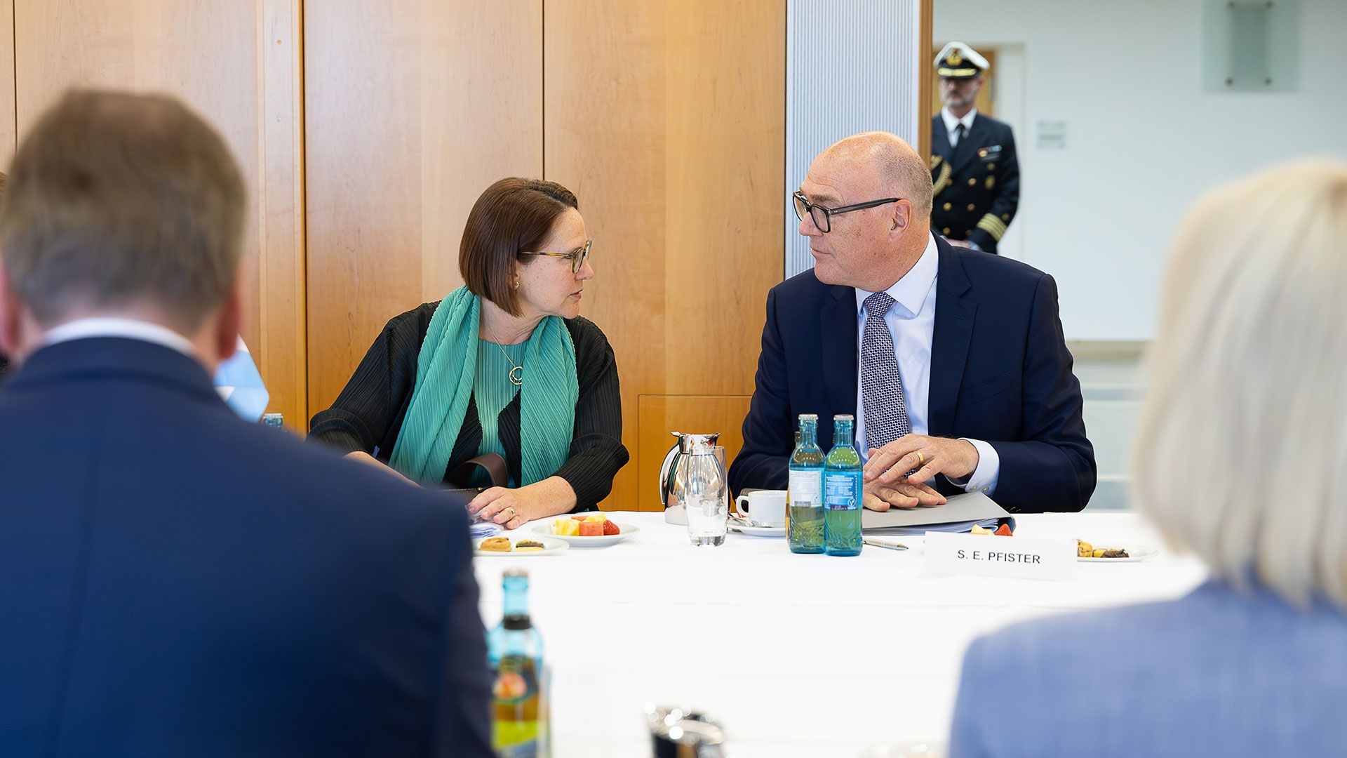 Bundesrat Martin Pfister am Treffen der deutschsprachigen Verteidigungsministerinnen und Verteidigungsminister in Berlin