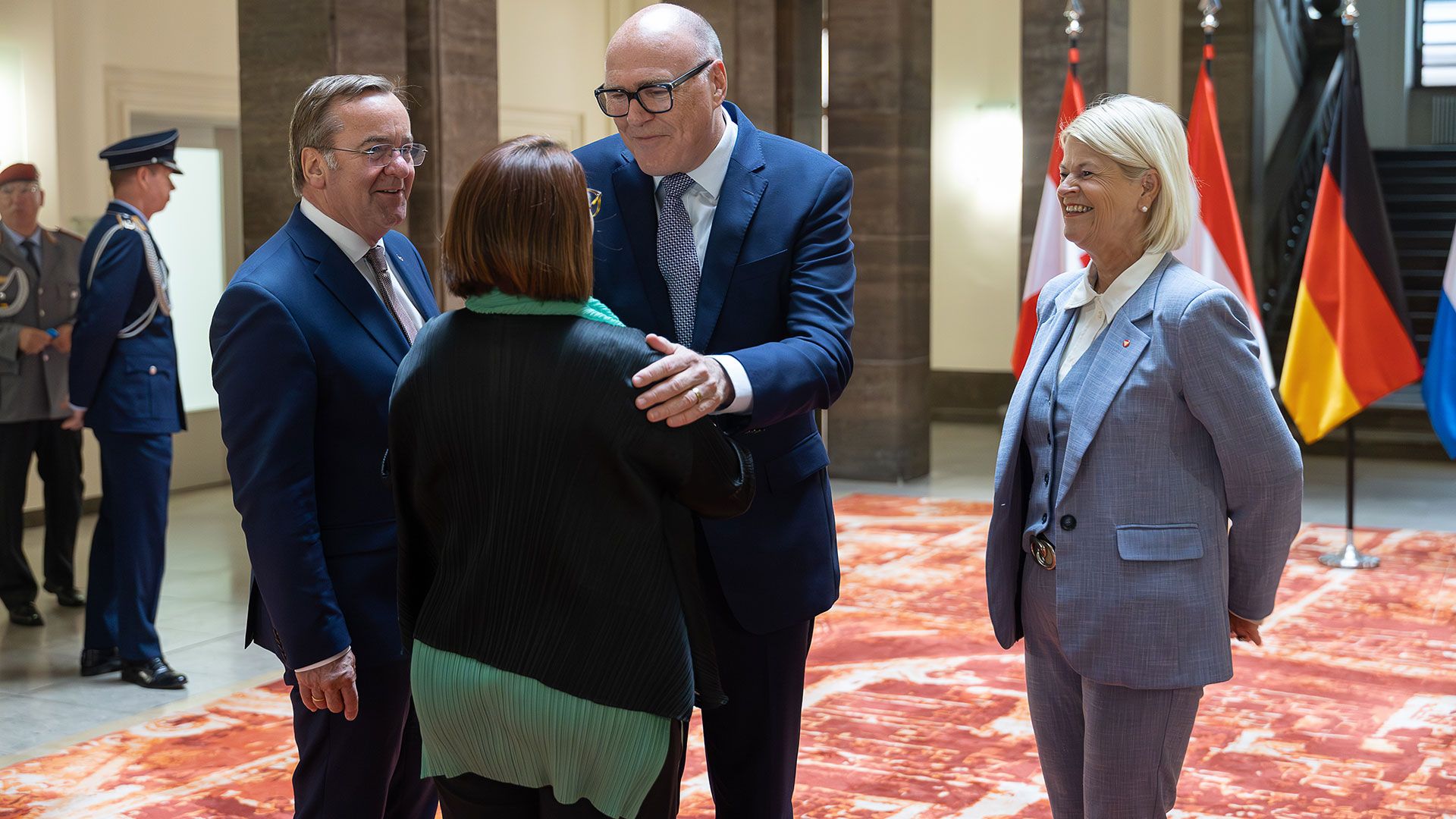Bundesrat Martin Pfister am Treffen der deutschsprachigen Verteidigungsministerinnen und Verteidigungsminister in Berlin