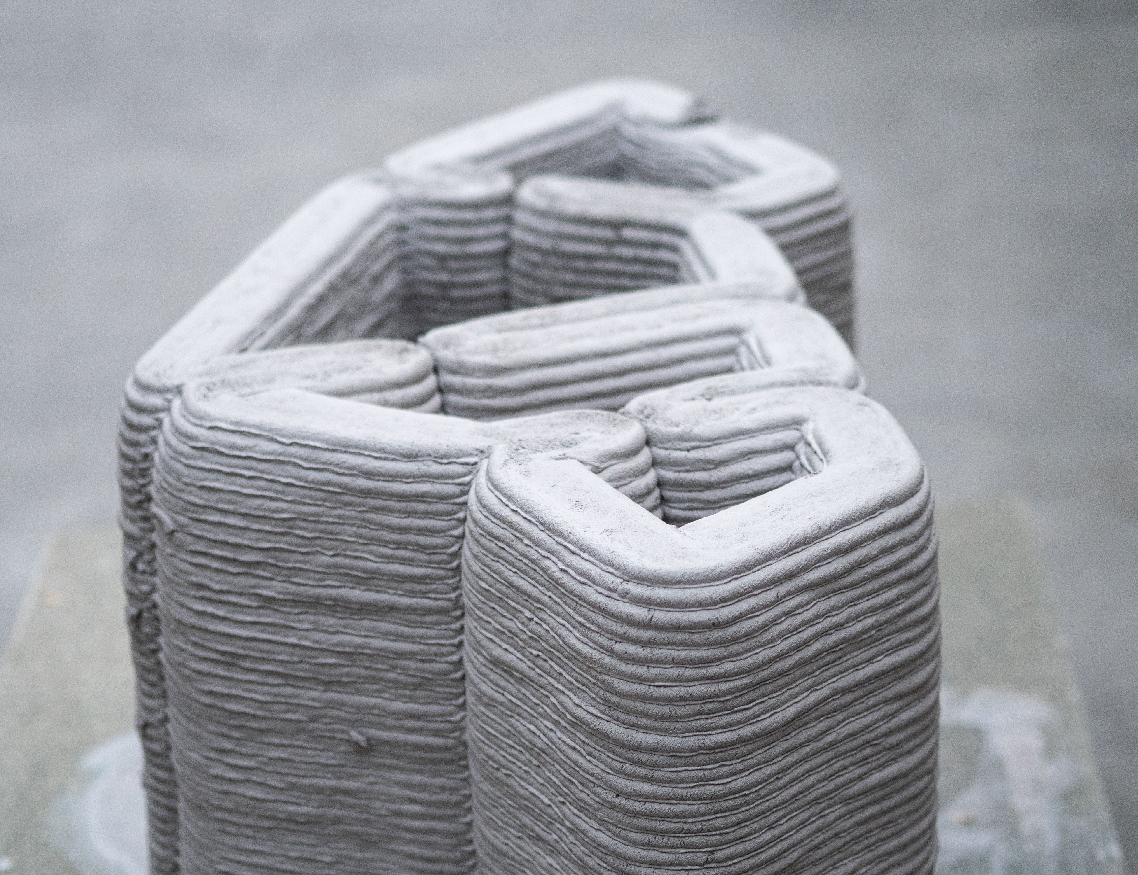 Concrete from a 3D printer