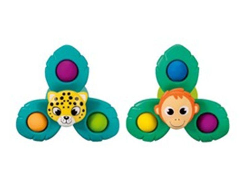 Play + Pop-it-Spinner Léopard et Play + Pop-it-Spinner Singe 