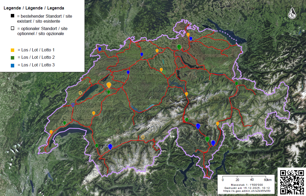 Mappa delle localizzazioni